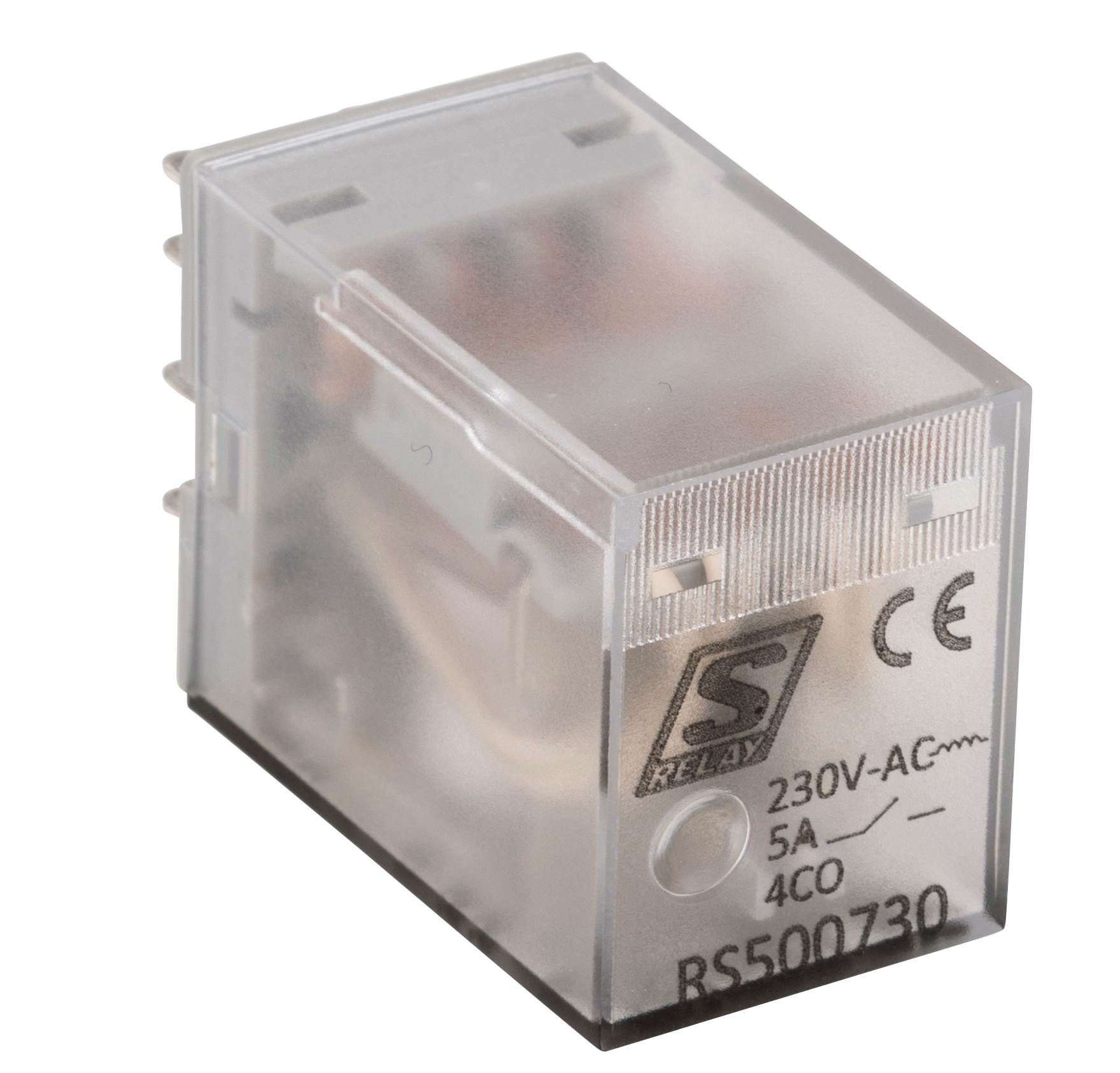 f_rs500730 Releu inserabil 14 pini 4CC 5A 230V c.a. S-Relay RS5
